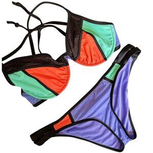 Body Glove Classic Borderline Bikini, Triangle Top w/ Underwire, Low Cut Bottoms